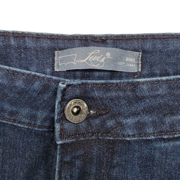 LEVI'S 553 Relaxed Fit  Indigo Wash Boot Midrise Jeans - Size 14 Long - Picture 5 of 7